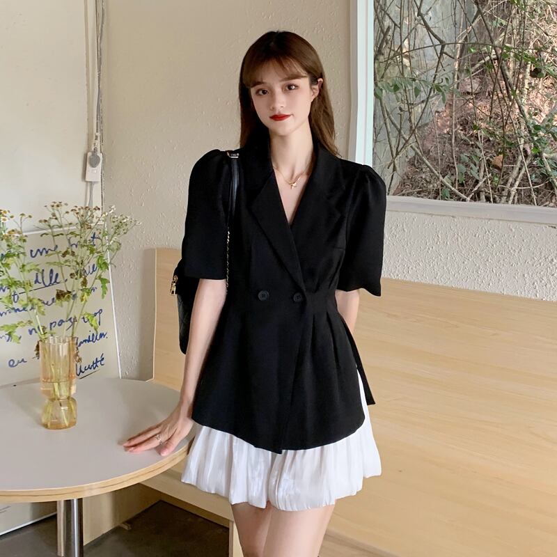 ブラックジャケット サマー薄手レッド 夏物 スーパーモール39372981836