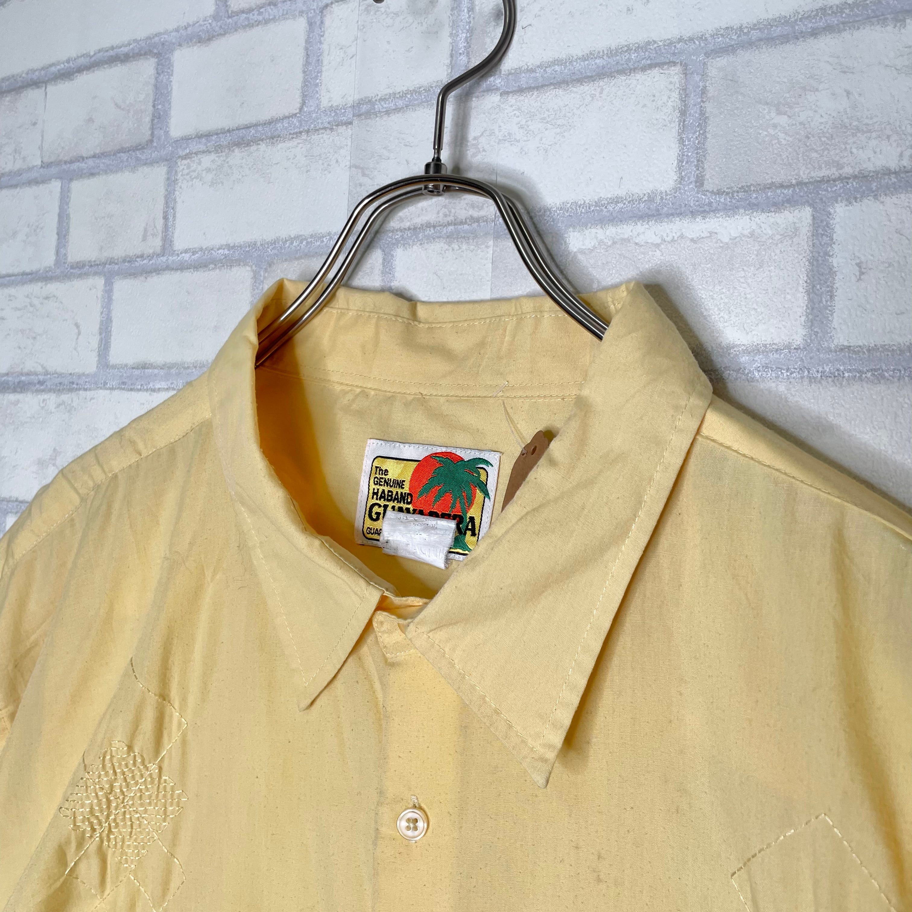 GUAYABERA 半袖キューバシャツ 2XL相当 2ポケット 刺繍 | 古着屋OLDGREEN