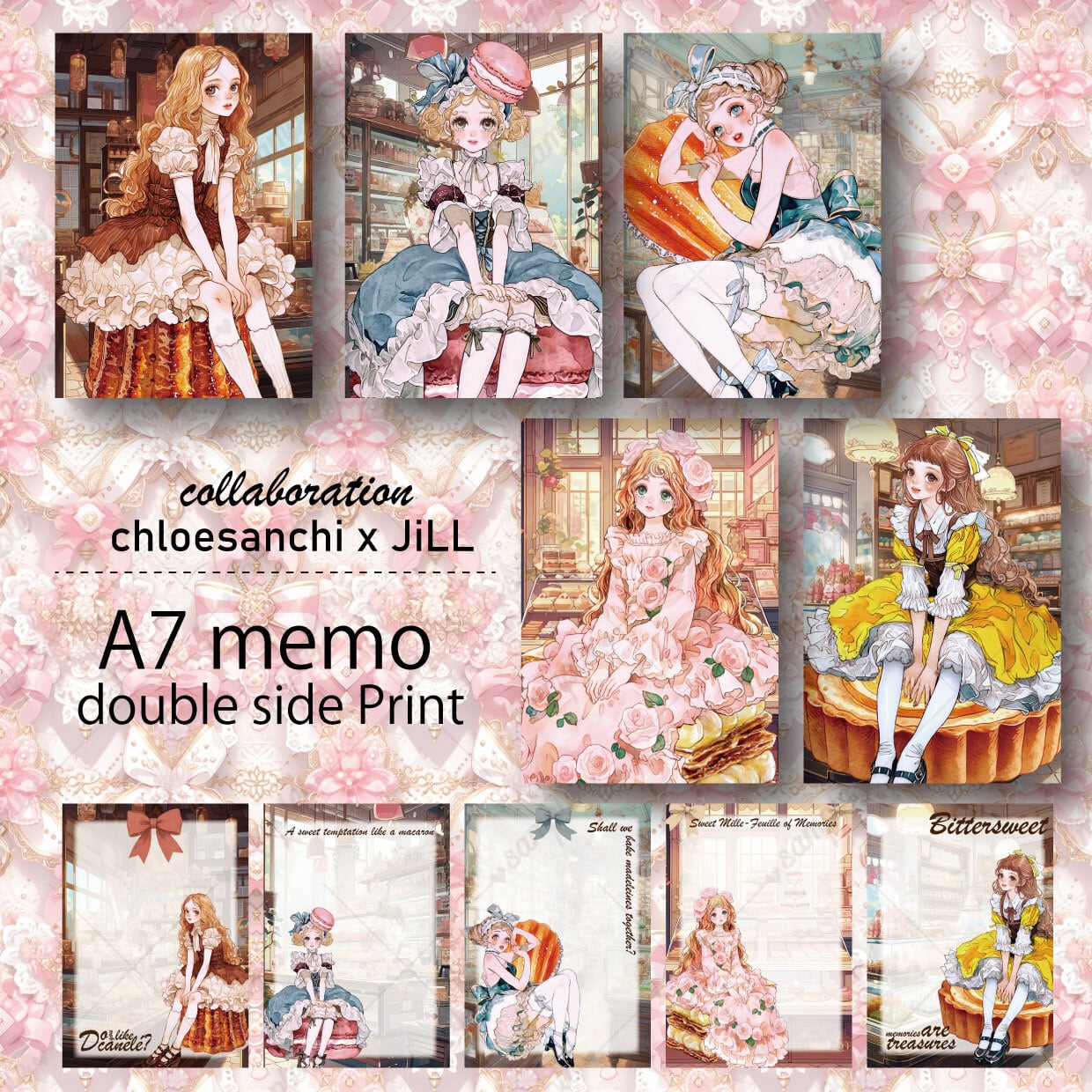 unichoco x jiLL】A5コラージュシートセット 2nd anniversary | JiLL