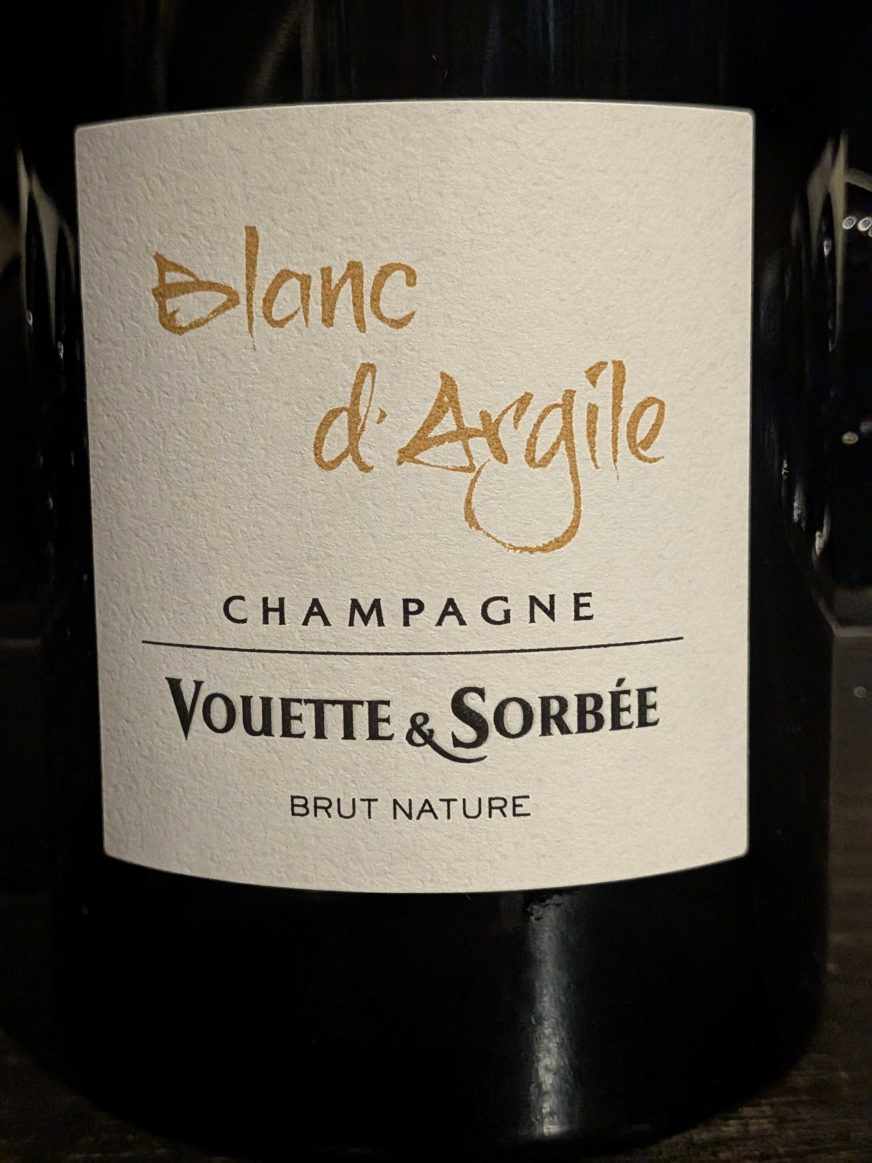 NV BLANC D'ARGILE(2017)/ VOUETTE ET SORBEE【フランス・シャンパーニュ】