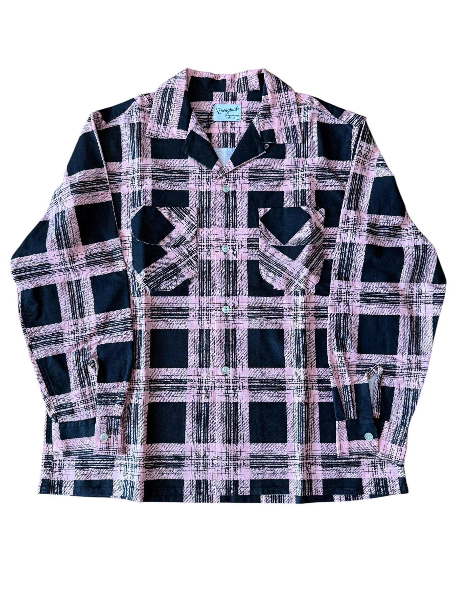 FJ ORIGINALS ピンク オリジナルプリネル Ｌサイズ 50s 60s Pink/FJ ORIGINAL PRINT NEL | FJ