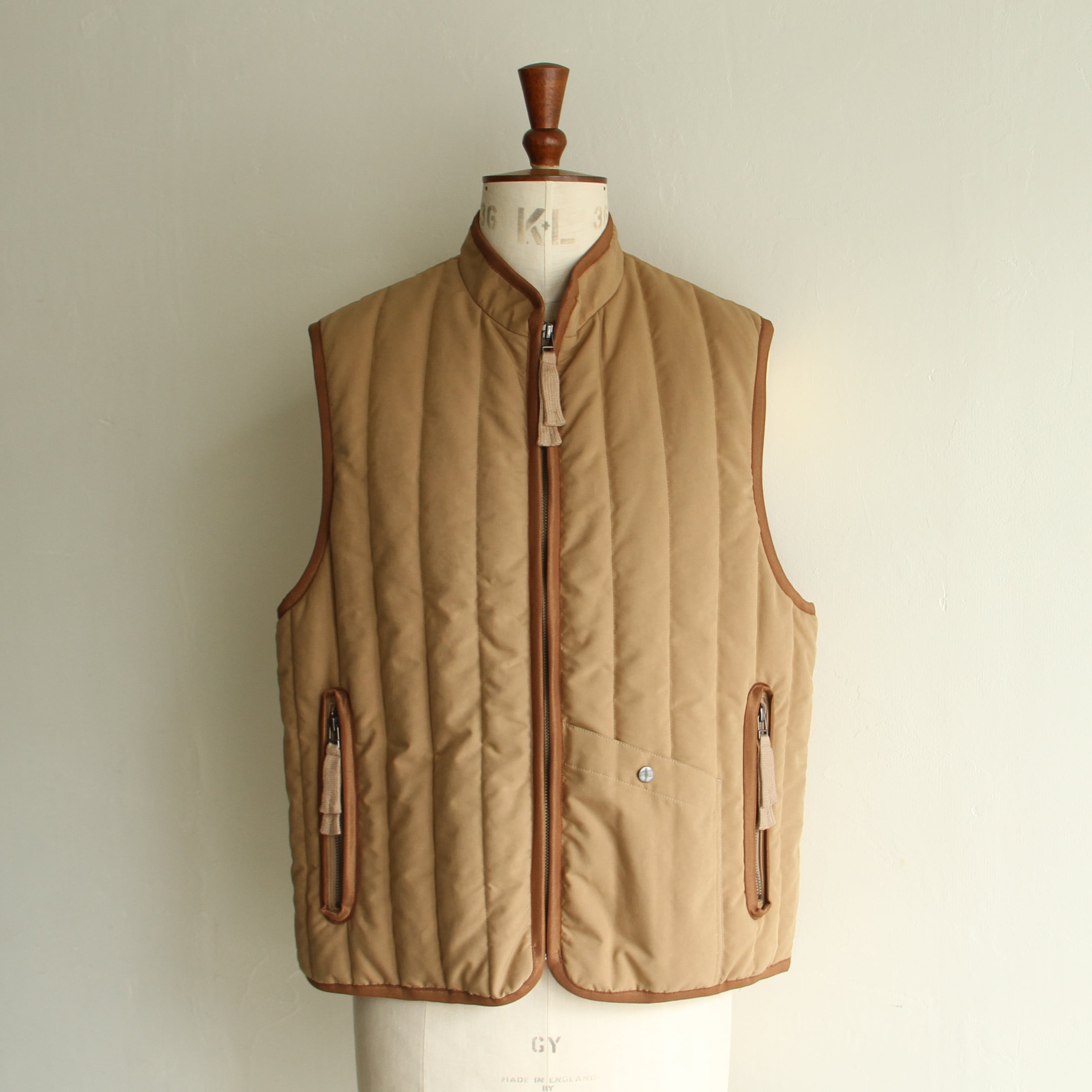 美品【kontor】Quilting vest サイズ3 kontor Binder stripe quilted vest | Terminal