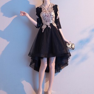 【送料無料】 ロングドレス 衣装 シアー ひざ丈 ミモレ アシンメトリー丈 Aライン フレア プルオーバー 長袖 七分袖 Vネック 刺繍 豪華 煌びやか ｺﾞｰｼﾞｬｽ キラキラ 飾り 装飾 異素材切り替え ドッキング 透け感 シースルー 薄手生地 エレガント 可愛い 大人可愛い きれいめ シンプル カジュアル シック コンサバ 華やか 大人 上品 おしゃれ お洒落 主役級 こなれ感 高見え 高級感 花柄 夏 レディース 女性用 お呼ばれ 結婚式 二次会 パーティ 演奏会 ファッション 垢抜け 存在感