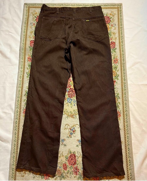70's osh kosh "brown colour "denim pants 【L】