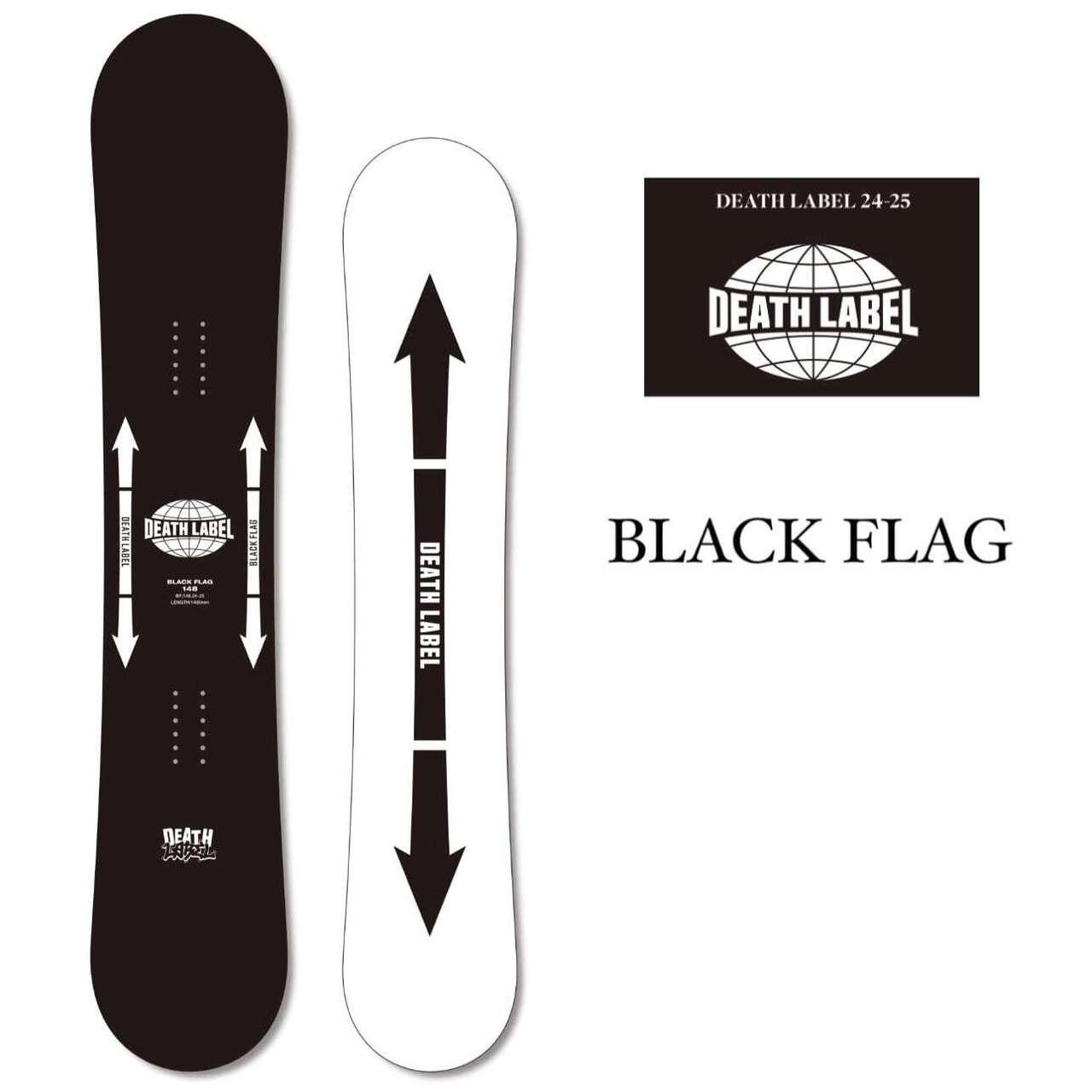DEATH LABEL BLACK FLAG DW 148cm（〓 づらい SALE！〓 