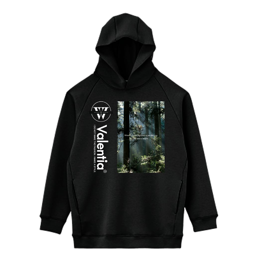 LIFEMAX 10oz ドライストレッチプルオーバーパーカー（両面印刷）