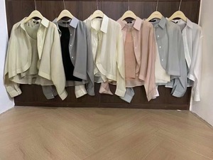 裾ラウンドブラウス  AJ22085-2385