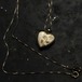 Vintage Sweetheart Locket Necklace [Late 1930s~] Heart Shaped Flower Motif Top