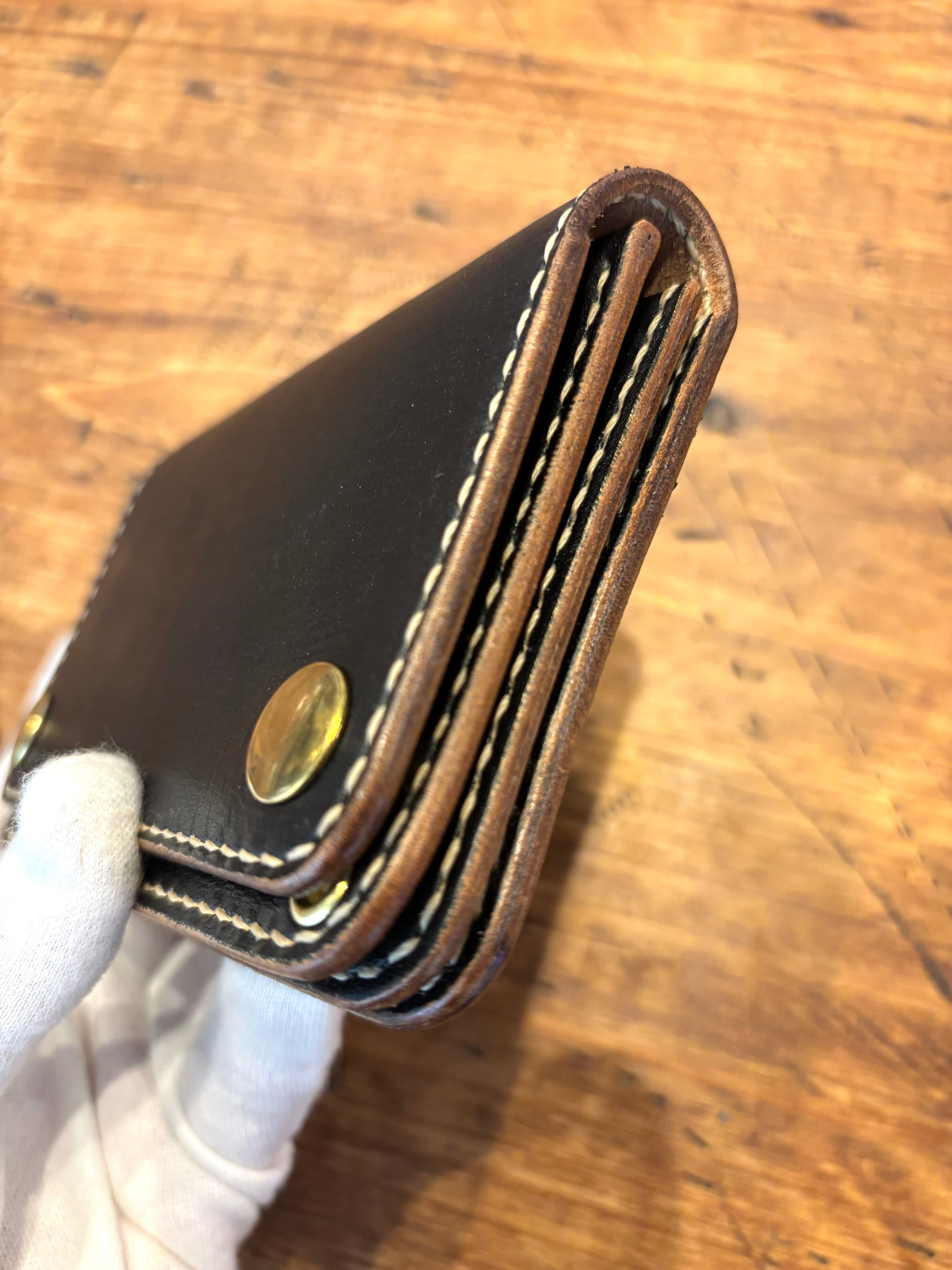 トラッカーウォレットTW02-BK ブラック財布長財布本革