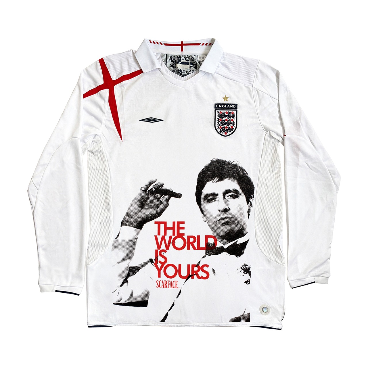 VINTAGE ストリートScarFace サッカーTシャツ T2107