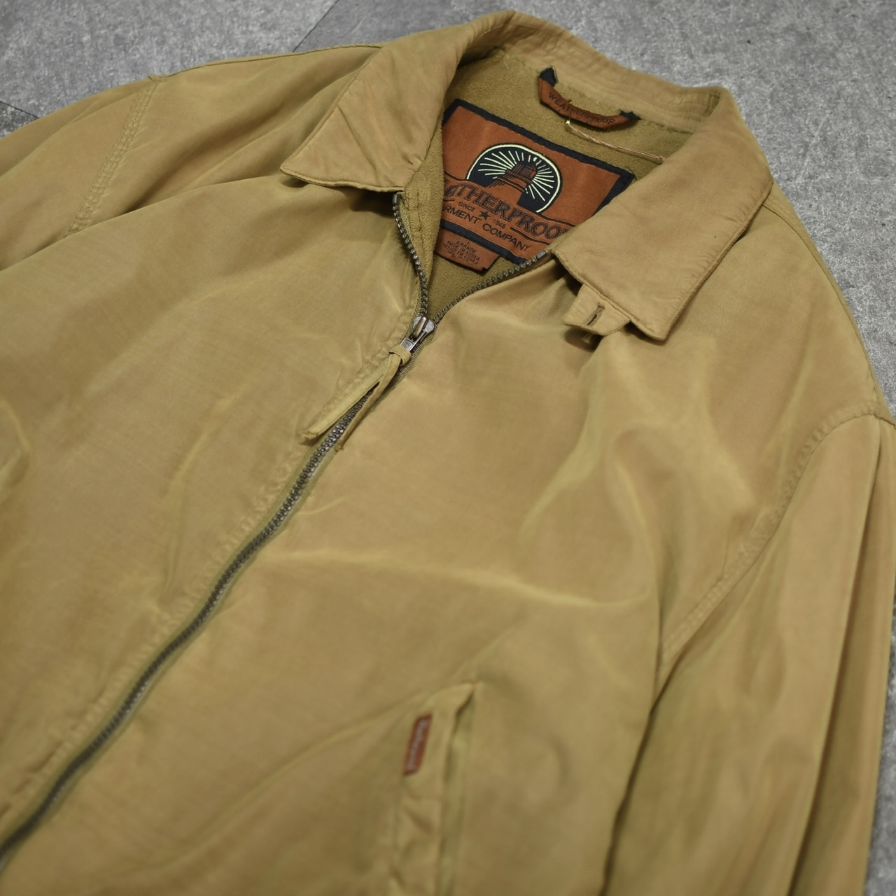 weatherproof fade fake suede blouson mustard