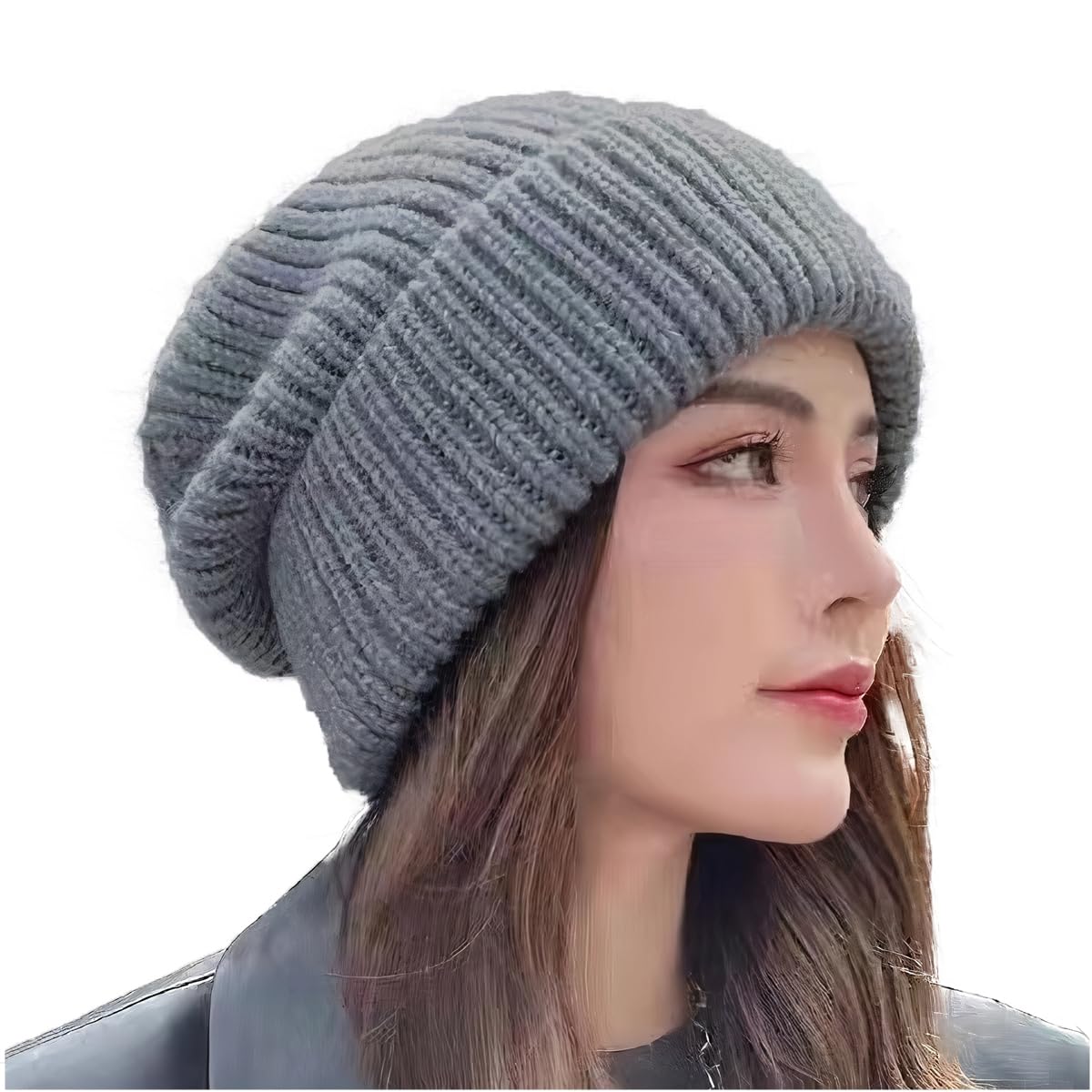 【新着特価】ゆったりルーズ ニット帽 レディース 暖かい ニットキャップ 帽子 CY101
