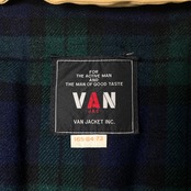 VAN JAC ヴァンヂャケット 裏ブラックウォッチ ライナー付き ステンカラーコート 165-84-73/ベージュ