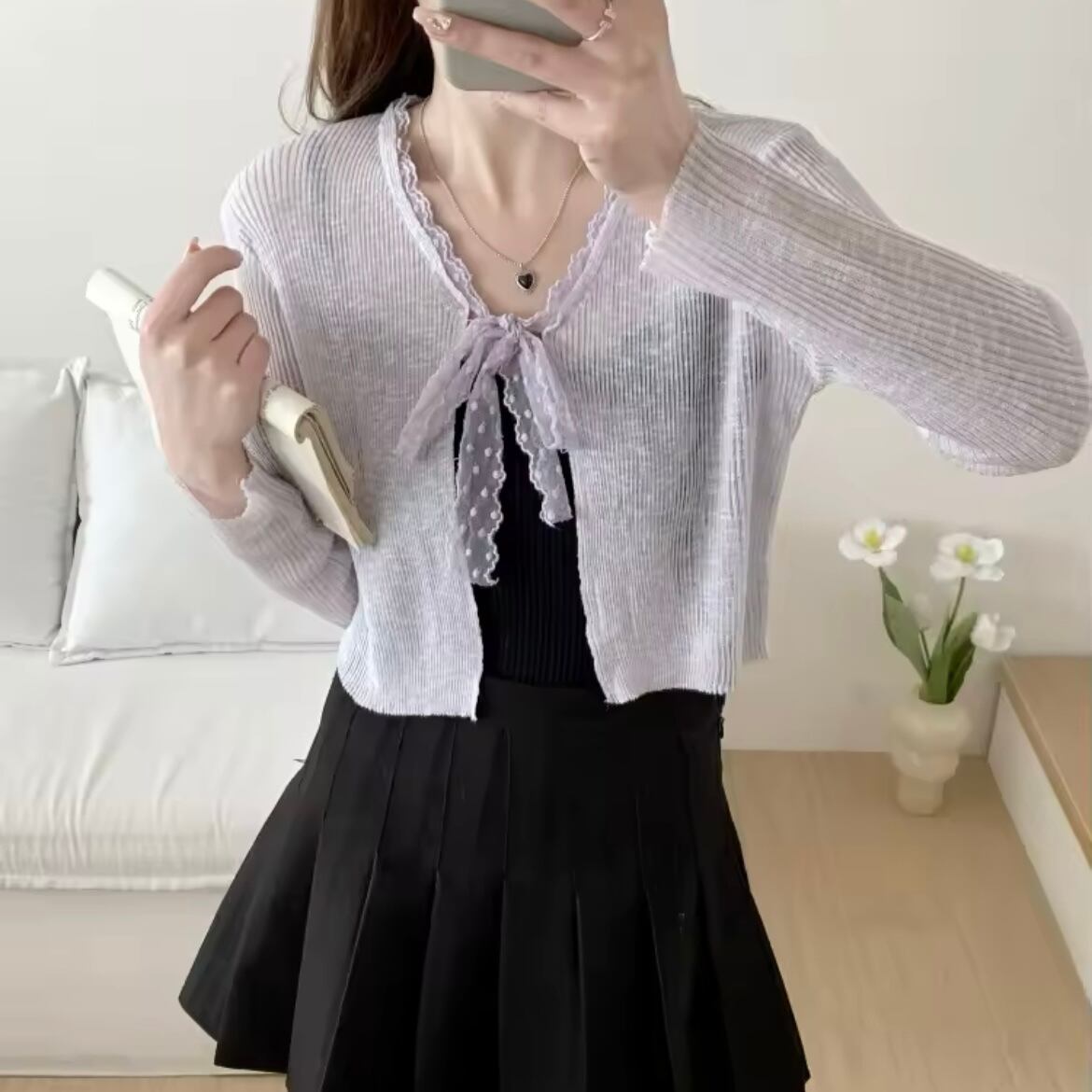 リボンシアーカーディガン