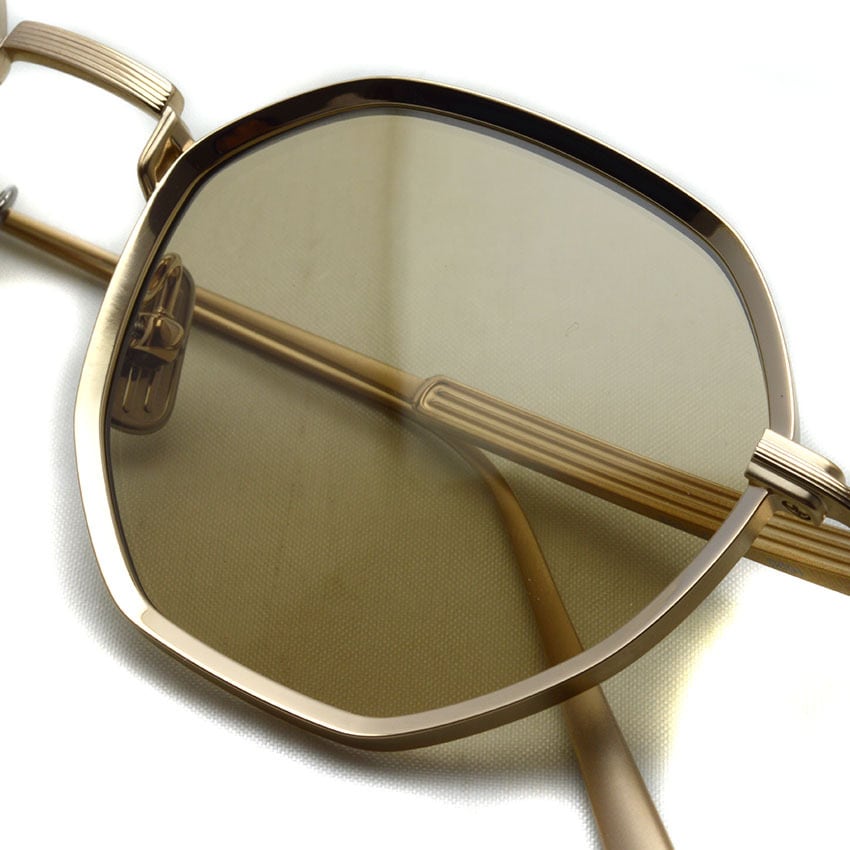 Lunetta BADA / 73/07 / 1020 WHITE GOLD - LIGHT BROWN lenses