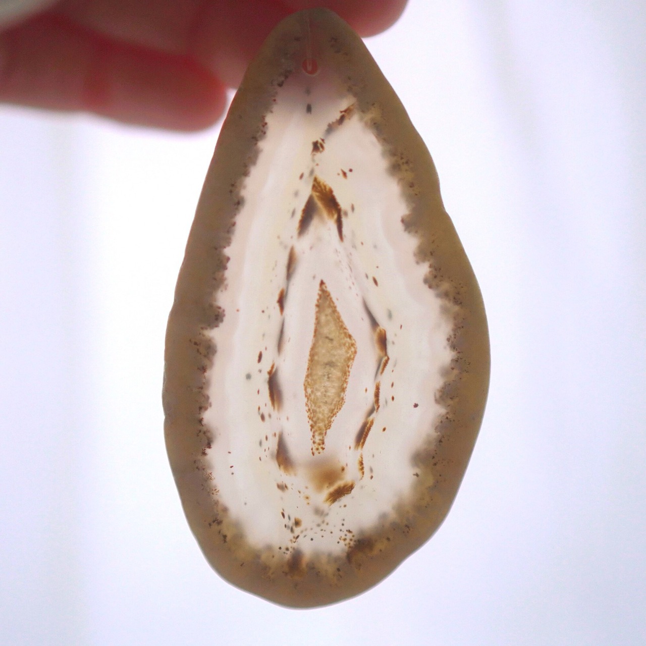 White Memory - アゲートヒーリングチャイム / Agate Sun Catcher Wind Chime 252