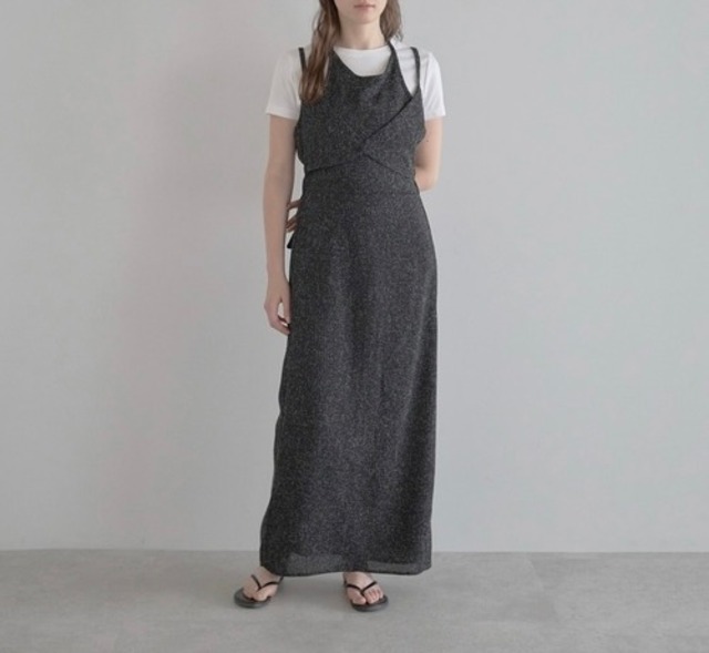 ビスチェ風レイヤードワンピース