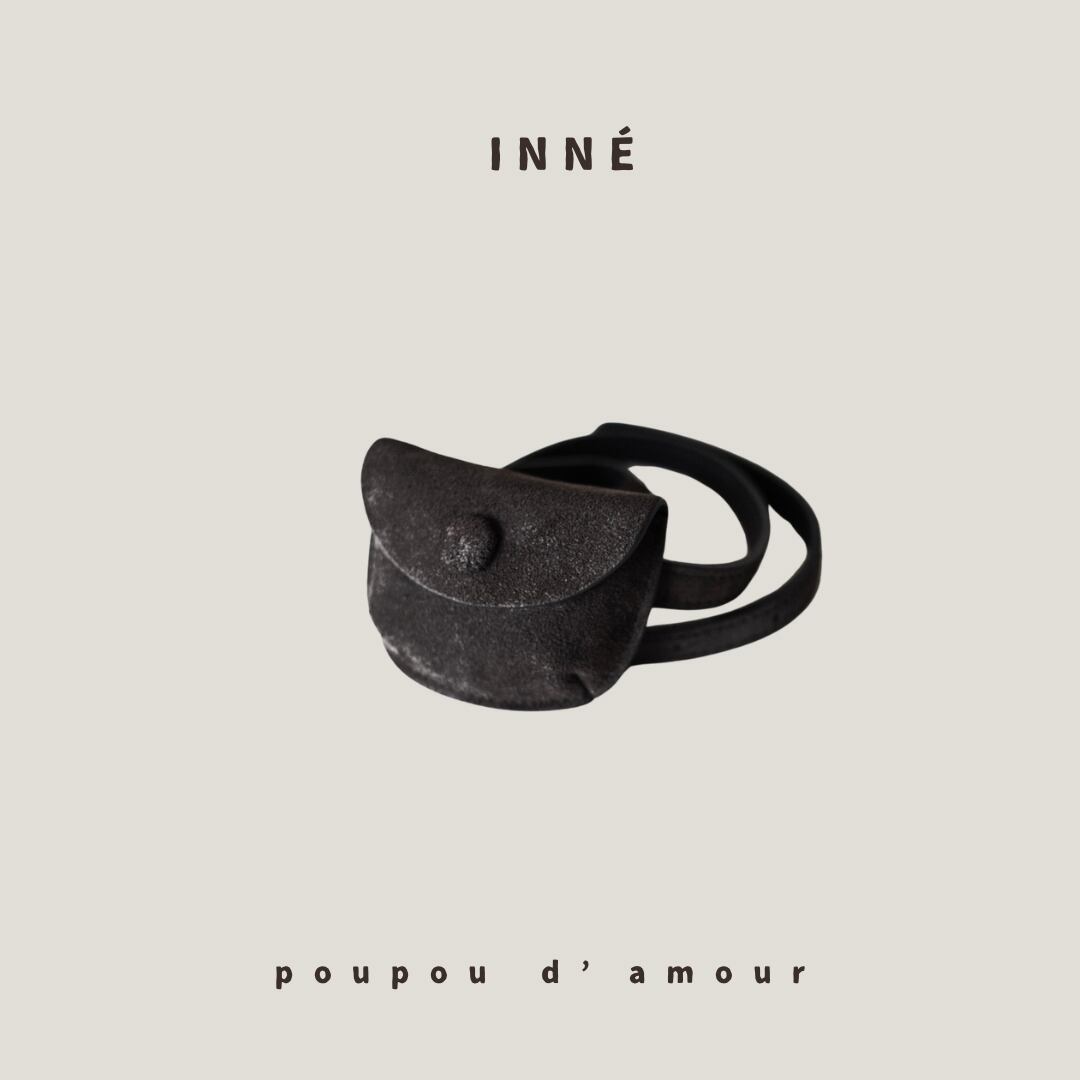 【予約】INNÉ| coin bag (charcoal)