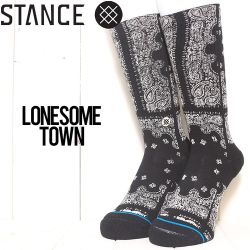 ソックス 靴下 STANCE スタンス LONESOME TOWN SOCKS A556D23LONL（27cm-31cm）