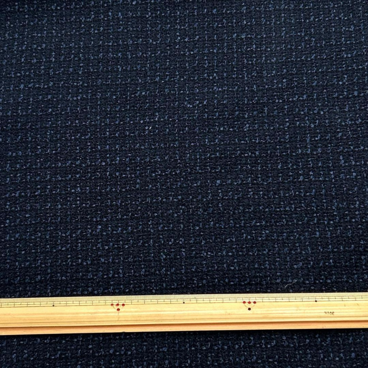 NY471◆1.2m◆綿100%先染めツイード生地◆ブルーネイビー系