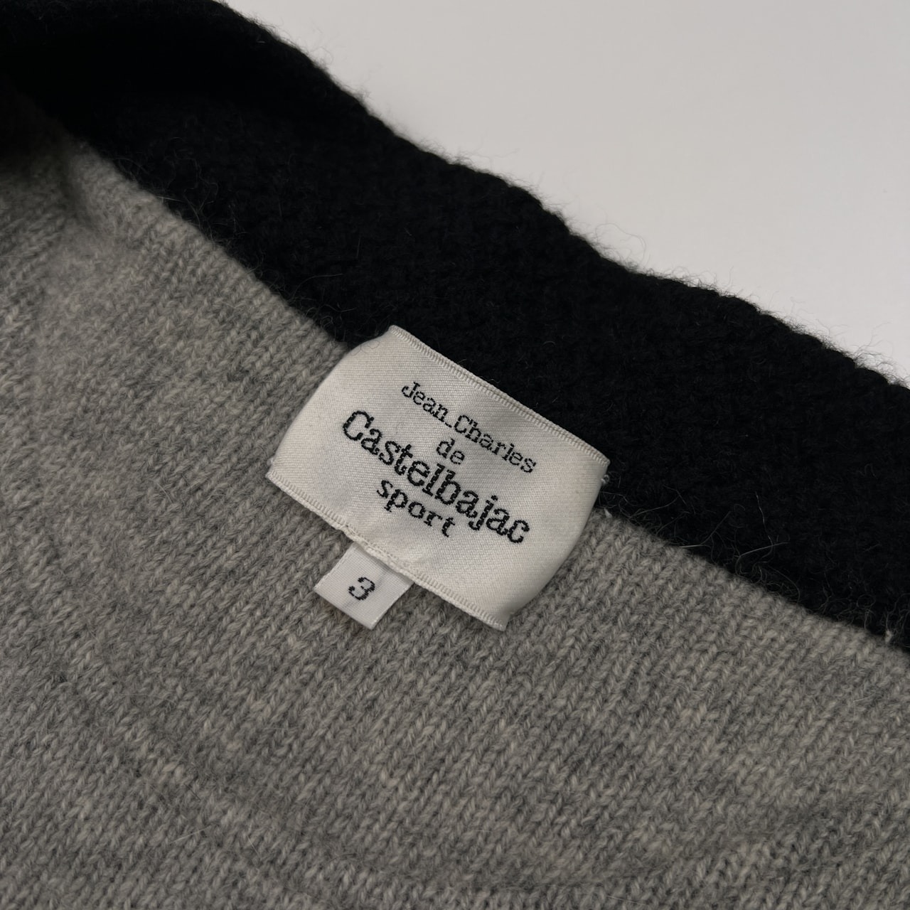 Castelbajac Sport カステルバジャック ノルディック風柄入り ウールニット ジャケット カーディガン サイズ 3 /アンゴラ混/日本製