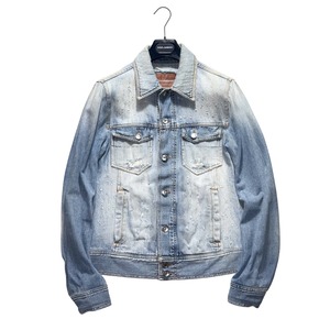 DOLCE&GABBANA damaged denim jacket