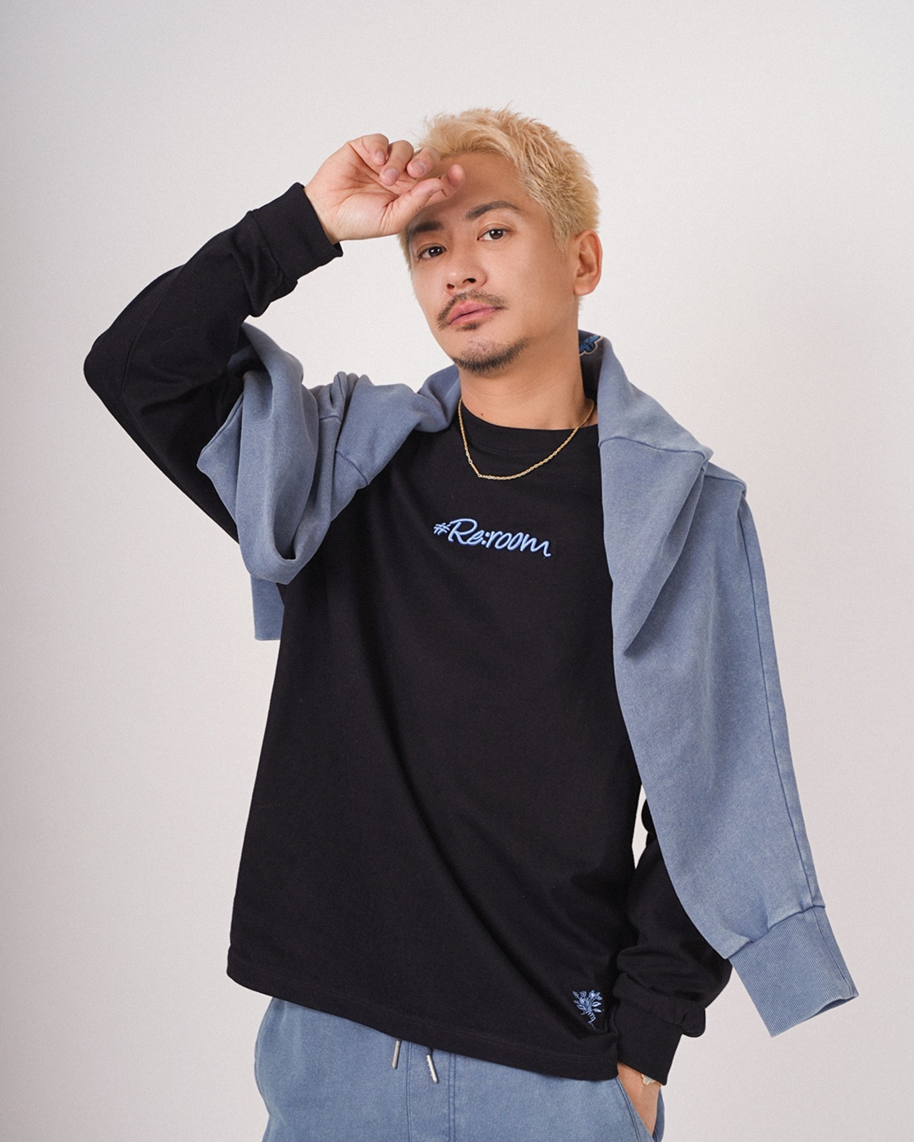 【#Re:room】3D LOGO LONG SLEEVE［REC876］