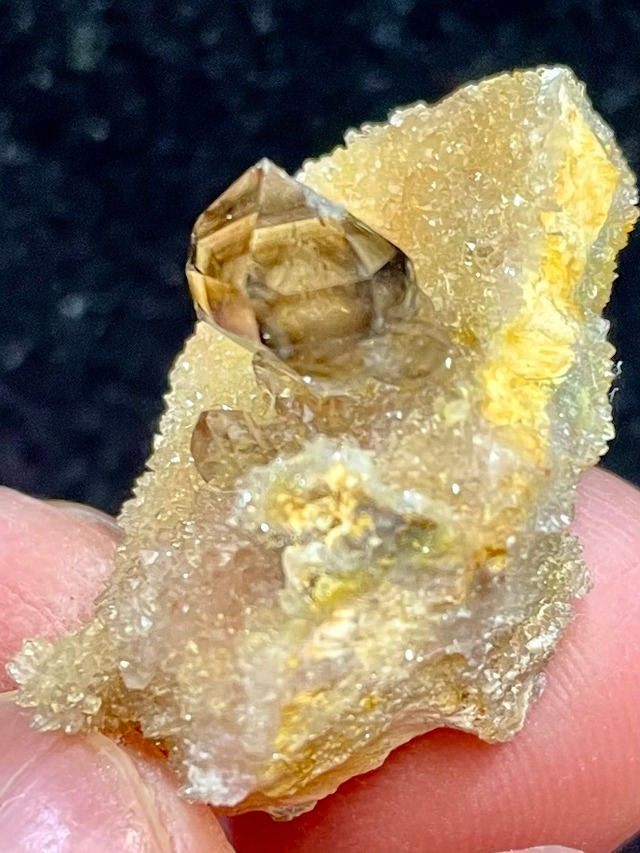 16) アボリジニー「レムリアン・ドリーム」スモーキー・ダイヤモンド母岩付き