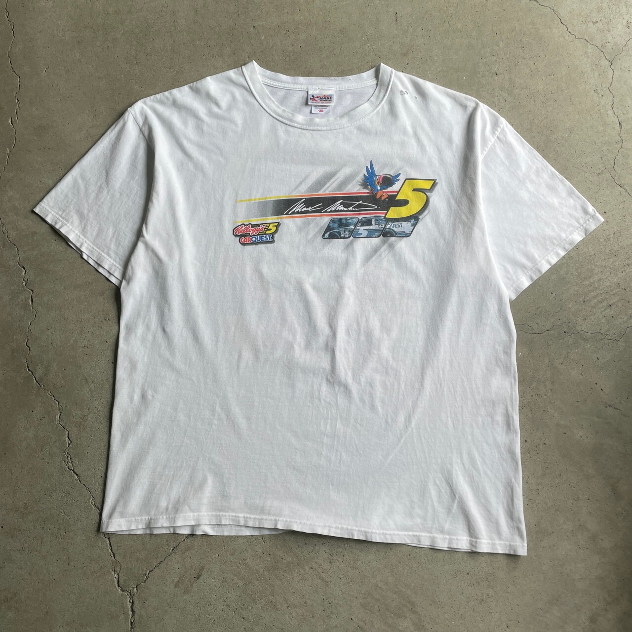 ビッグサイズ NASCAR ナスカ 両面プリント レーシングTシャツ メンズ 