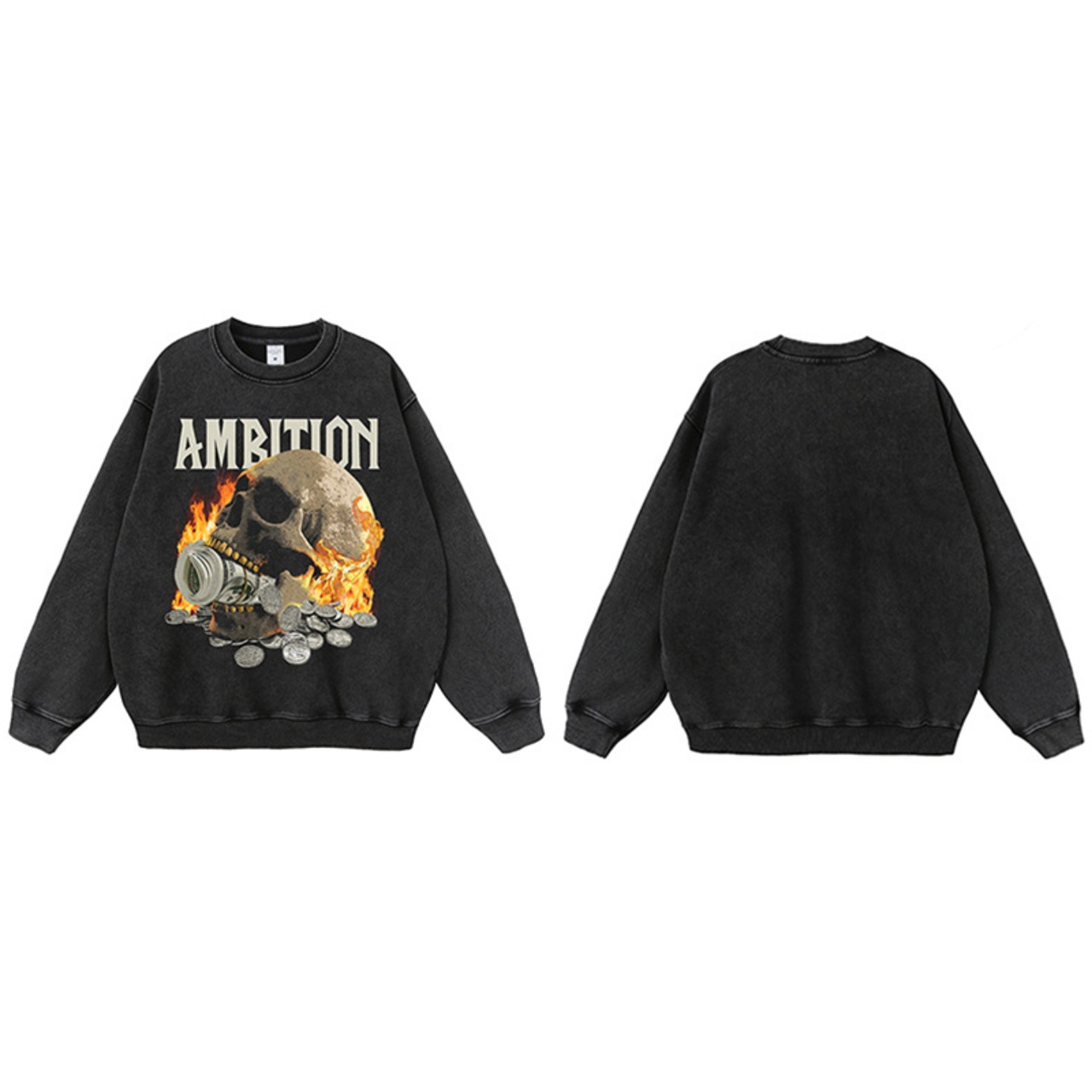 VINTAGE ストリート  マネースカル パーカー/スウェット T743