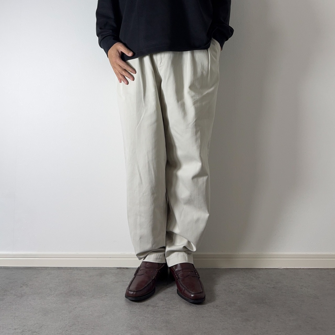 90s Polo by Ralph Lauren POLO CHINO ANDREW "made in USA" off-white W33L30相当 古着 - 20