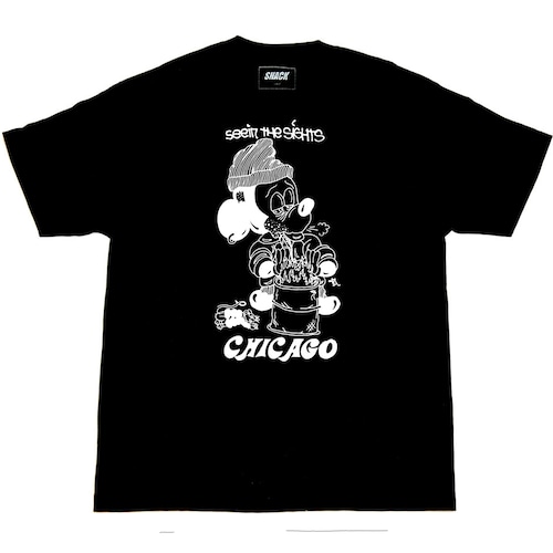 Snack Skateboards 【SEEIN THE SIGHTS CHICAGO TEE - BLACK】