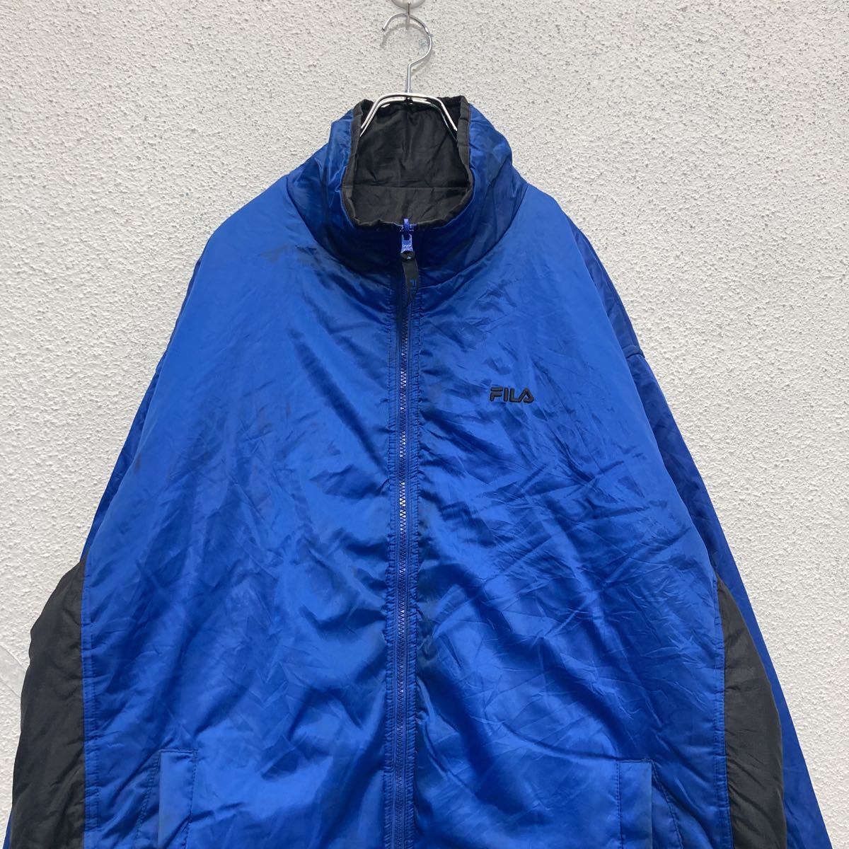 FILA リバーシブル 中綿 ナイロンジャケット XLサイズ ビッグサイズ