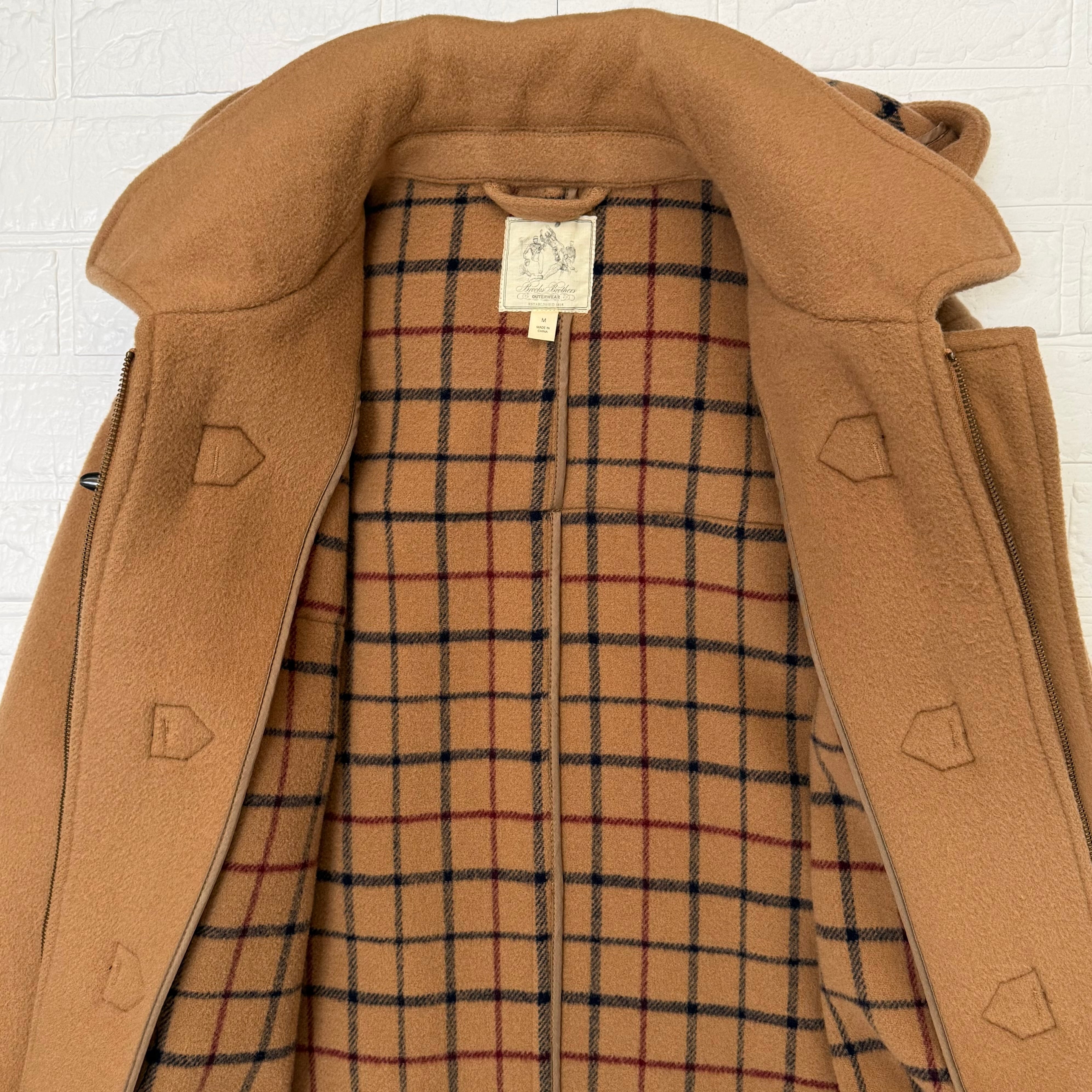 Brooks Brothers ウール ダッフルコート (キャメル、Mサイズ