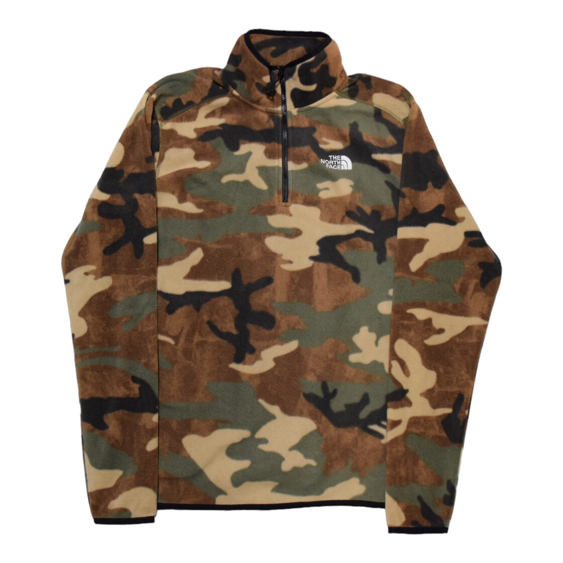 THE NORTH FACE ノースフェイス ハーフジップ フリース S サイズ 迷彩 