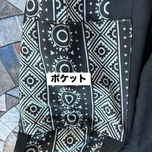 和柄ストレートポケットパンツ
