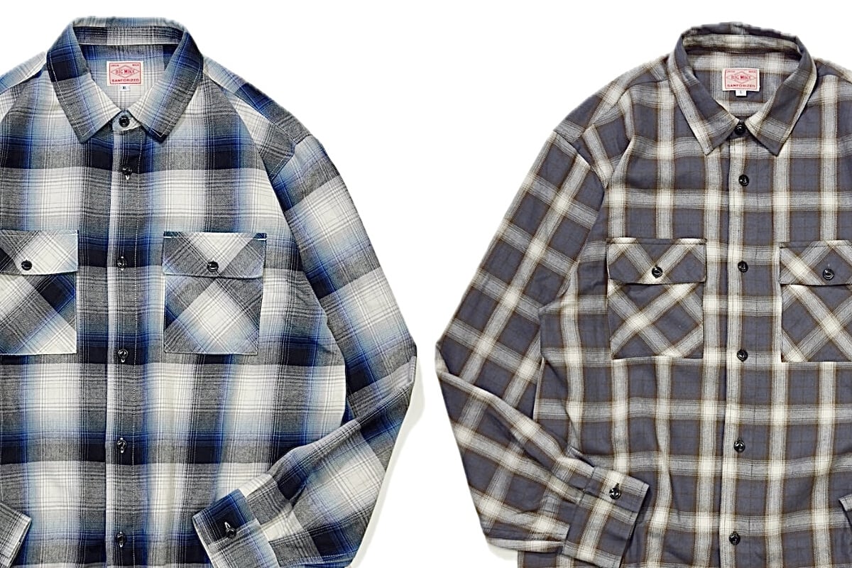 Light Flannel L/S Shirts｜BLK×GRN×WHT - 102615100 | 【BIG MIKE