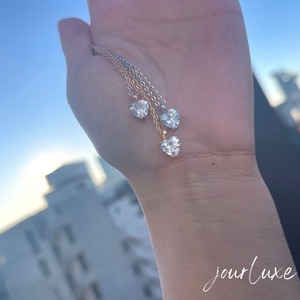 heart zirconia necklace #N1012