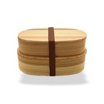 弁当箱 男子 女子 曲げわっぱ 二段 仕切なし ゴムバンド付 メンズ 弁当箱 ランチボックス わっぱ弁当 伝統工芸品 天然木 おひつ おいしいごはん 和風 レトロ シンプル みのさらら