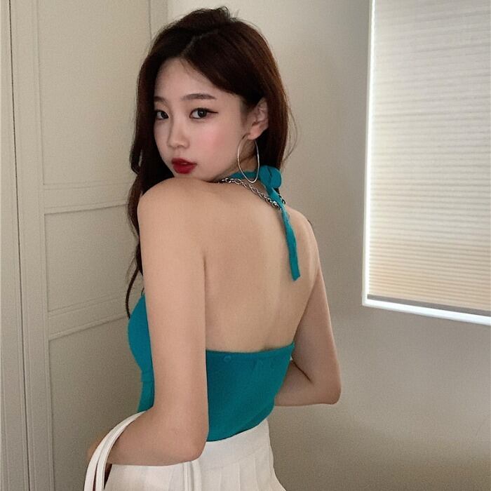 サマーホルターVネックレッドジャケット ショートレディース 夏物 ドラファッションホール57167600331