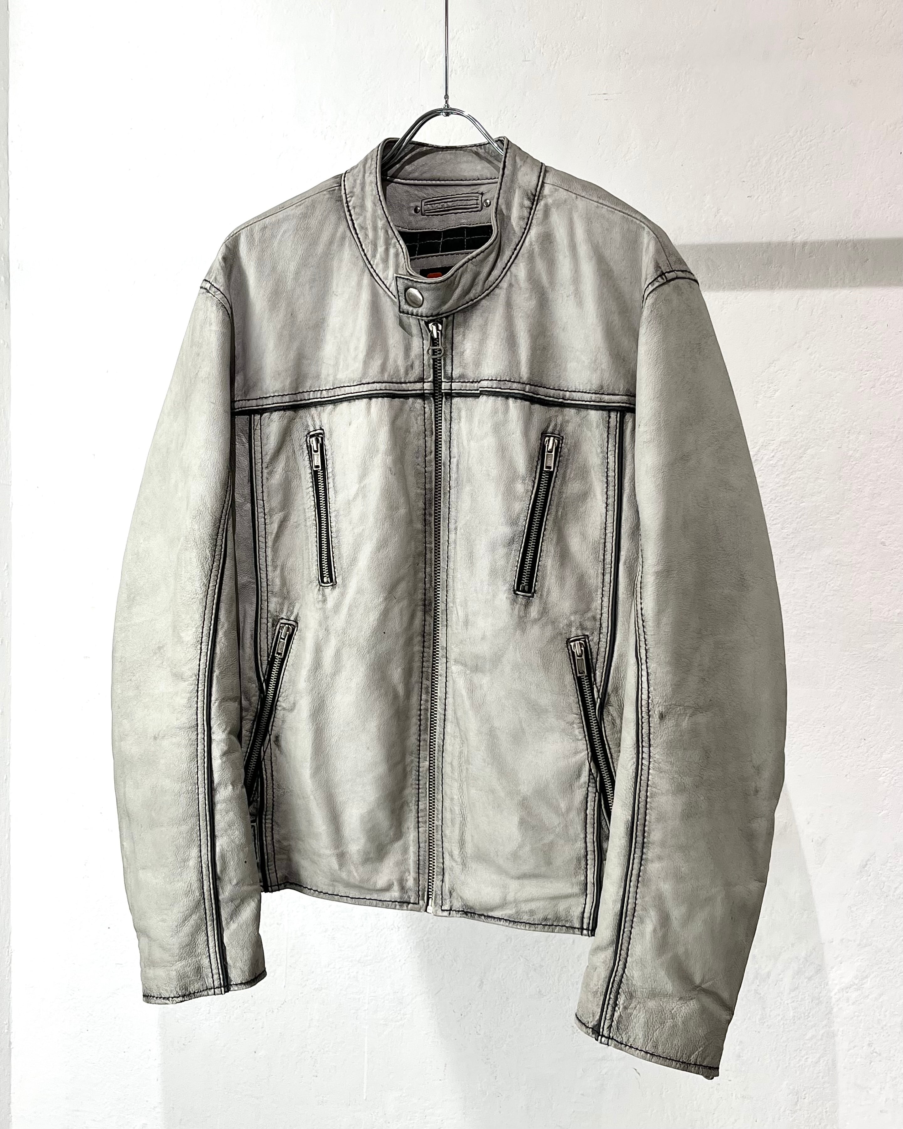 WILSONS LEATHER Zip-Design Single Riders Jacket