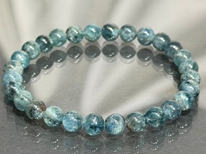 No.2325-13 星空グリーンカイヤナイトブレスレット