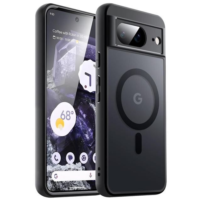 JETech Google Pixel 8用 マグネットケース (黒曜石)
