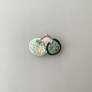 オフェリーコラボ実のミニブローチ＜さくらんぼ＞