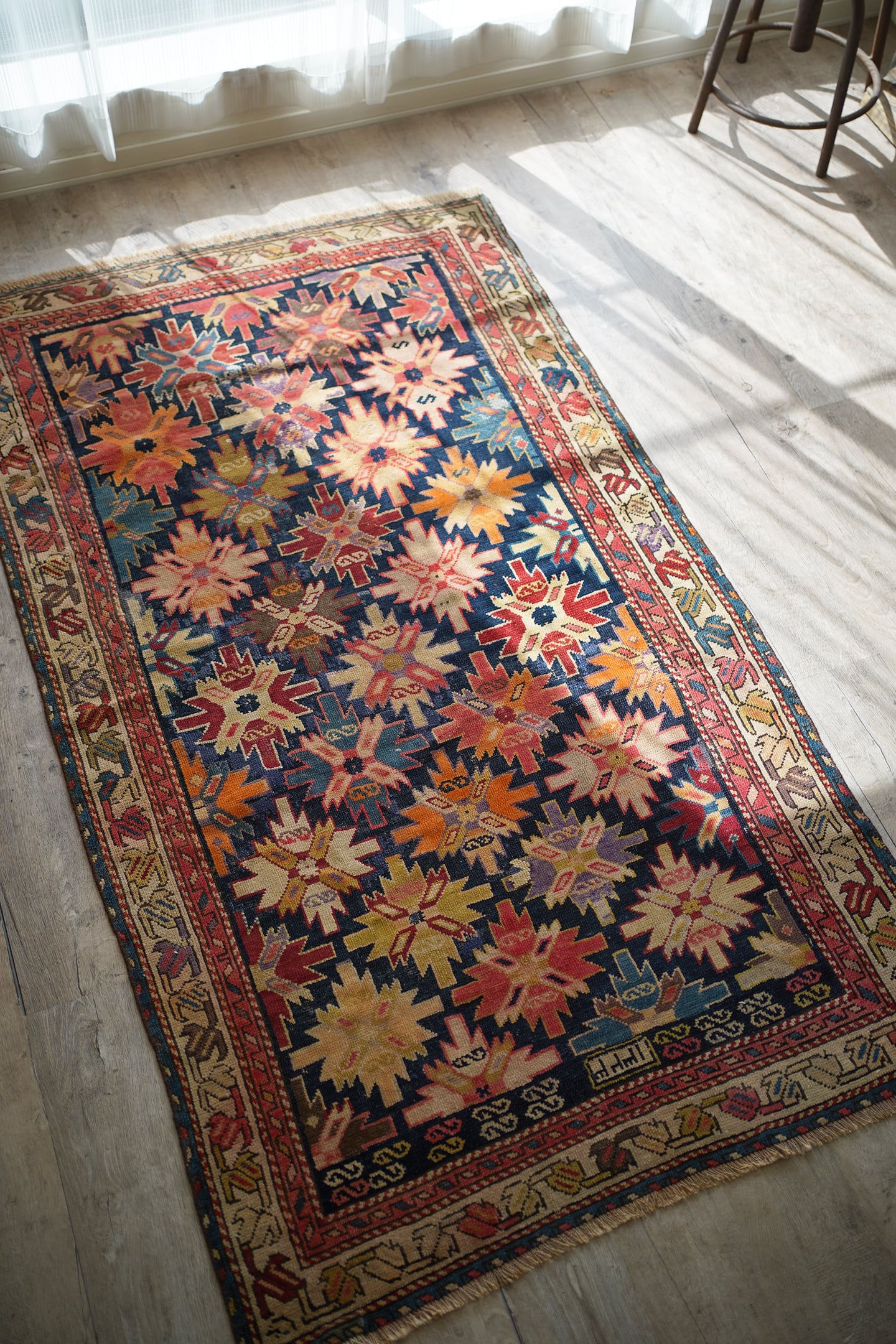 207】Semi Antique Caucasian Kuba Rug 1940's | ヴィンテージラグ専門