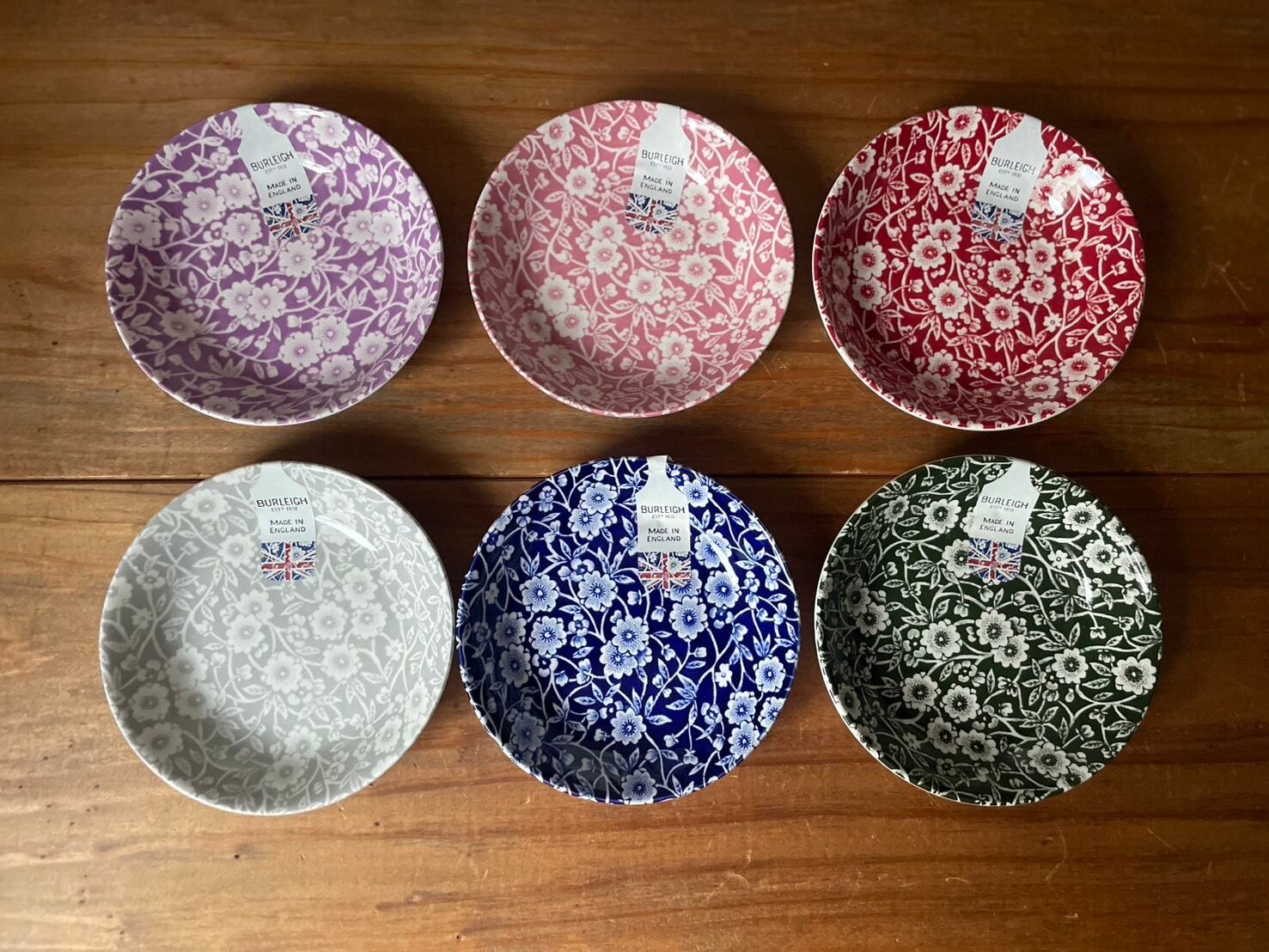 キッチン・食器 Burleigh Calico バーレイ レッドキャリコ プレート21.5cm