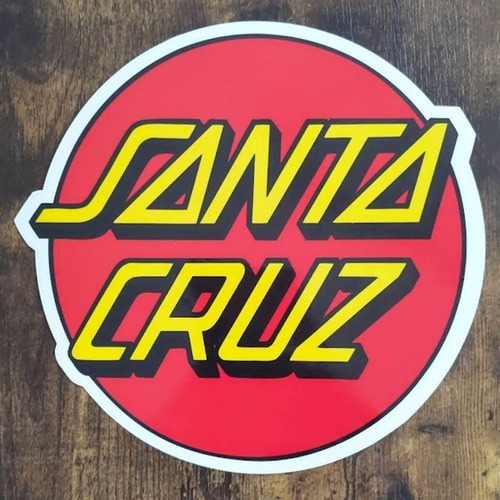 【ST-1019】Santa Cruz Skateboards sticker サンタクルーズ スケートボード ステッカー Classic Dot big