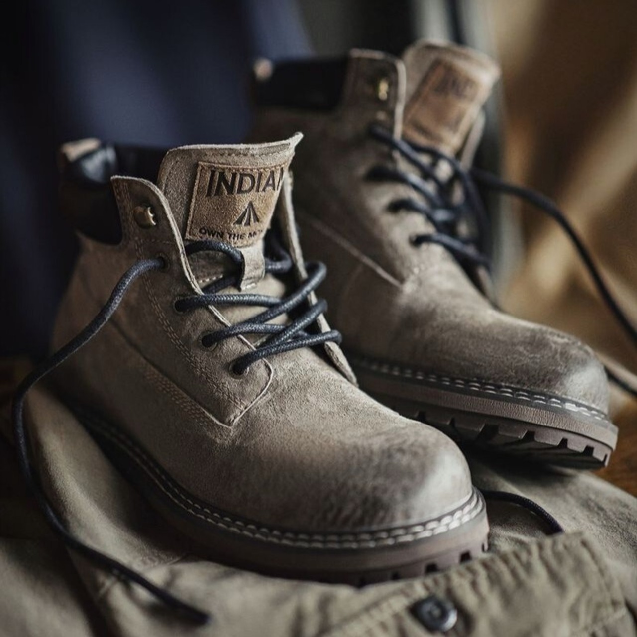Vintage Genuine Leather High Top Boots / ヴィンテージ 本革 レザー ハイトップ ブーツ