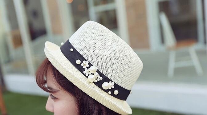麦わら帽子 ハット 帽子 飾り付 レディース ホワイト レディースの海外トレンドファッション通販サイト Kahana