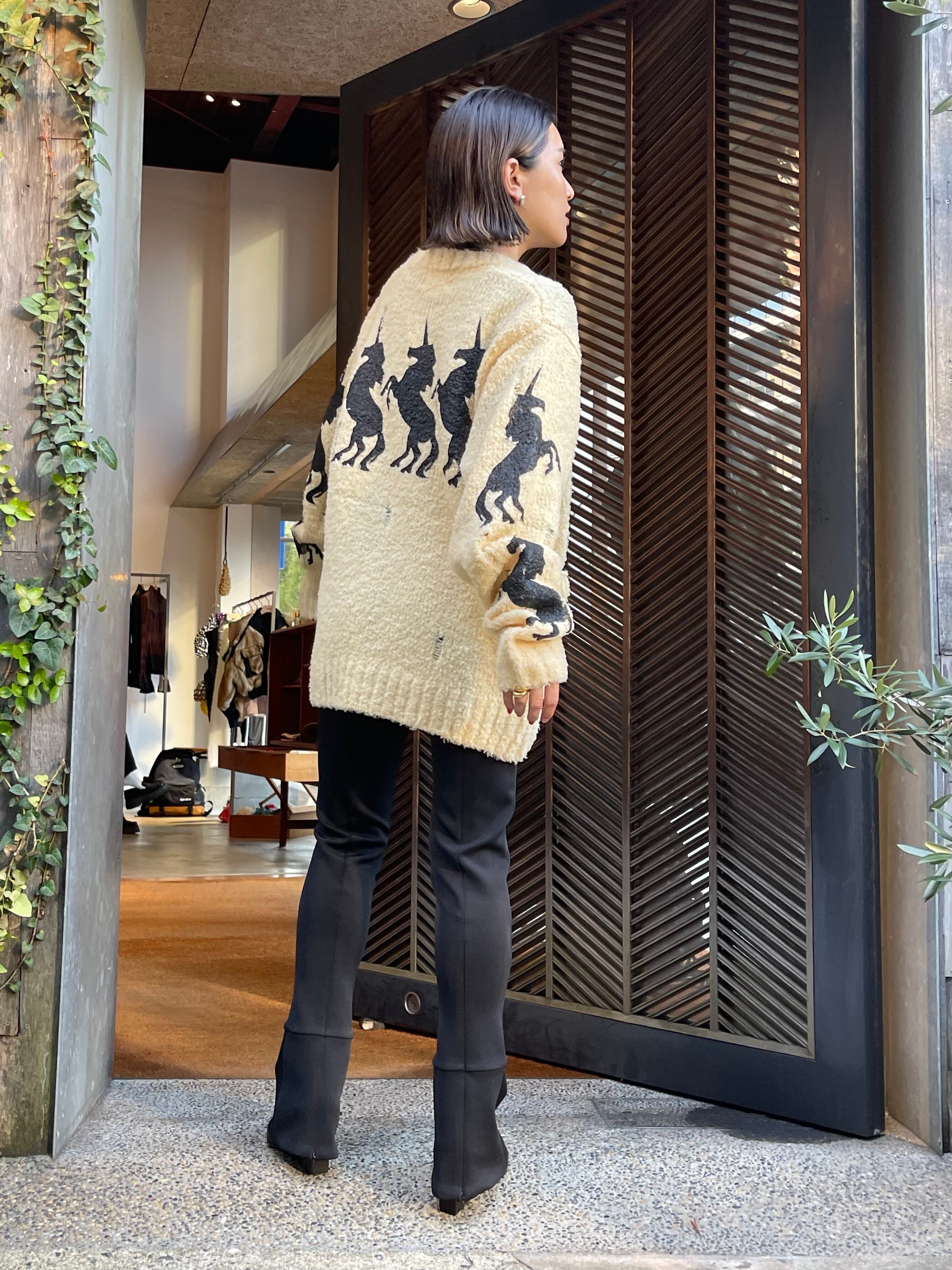 23AW】MASU エムエーエスユー / UNICORN GRUNGE CARDIGAN | TRENT 